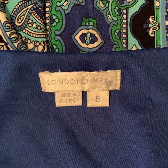 LONDON TIMES women’s dress. Size 6 - Picture 3 of 5